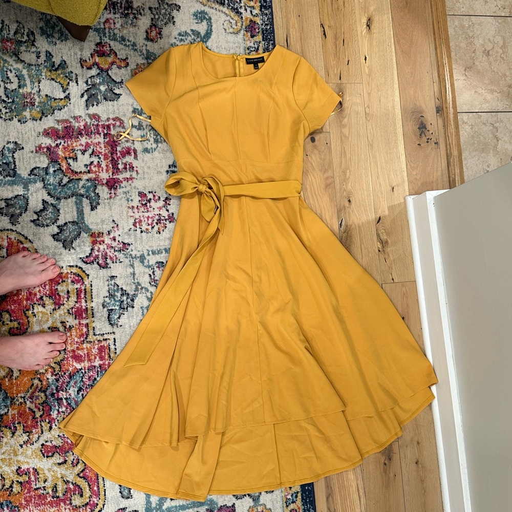 Lane Bryant size 14 Lena v neck high-low midi dress